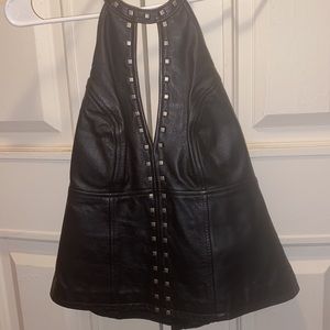 🖤🖤Leather studded detail Harley Davison Vest🖤🖤